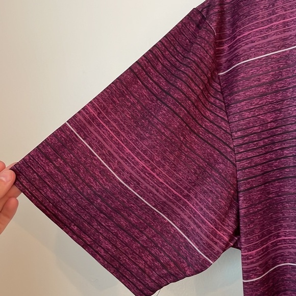 PGA Tour Men Polo Shirt SZ XL Short Sleeve Purple Moisture Wicking Cool - Picture 9 of 10